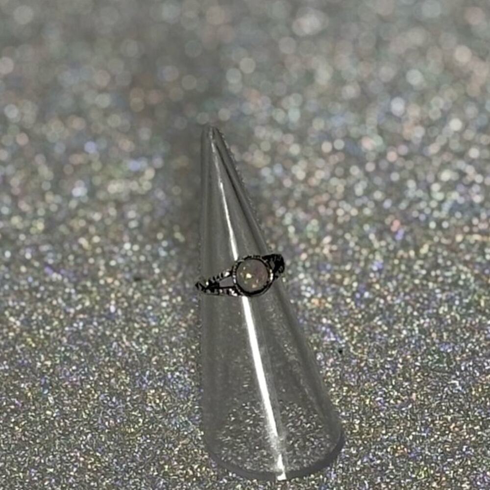 🌘Galactic Glow Opal Ring — Tiny But Mighty Magic🌒